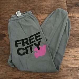 Free city size small gray sweatpants
